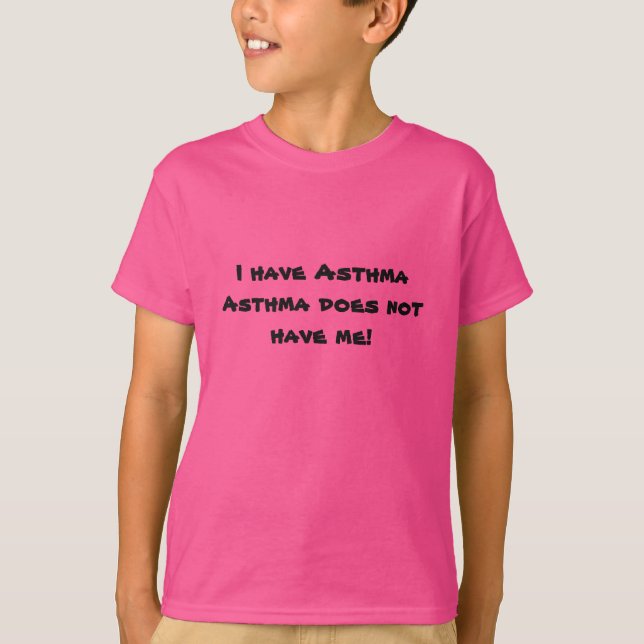 Camisa de la conciencia del asma de la juventud (Anverso)