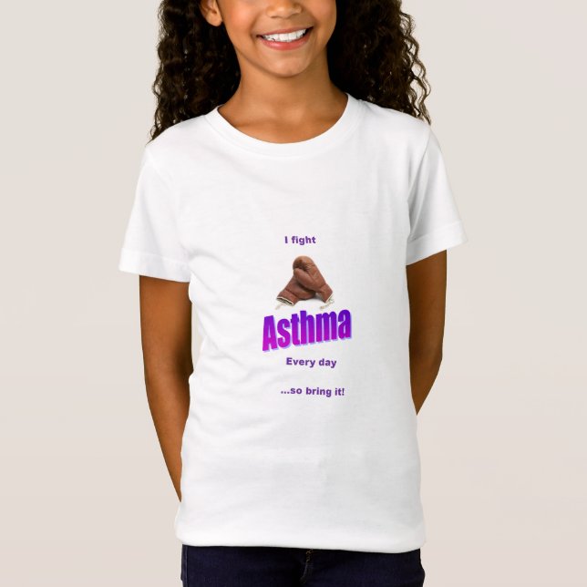 Camisa de la conciencia del asma del niño (Anverso)