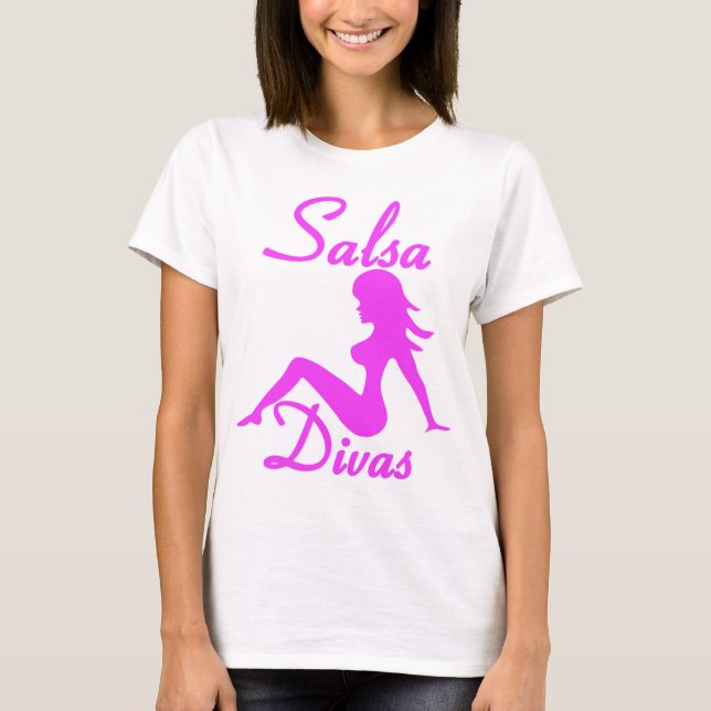 Camisa de la danza de la diva de la salsa (Anverso)