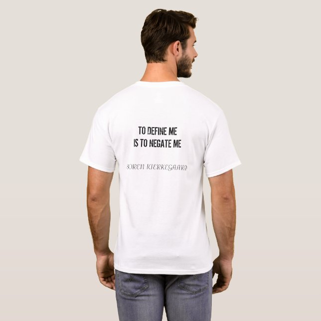Camisa de la definición de Kierkegaard (Reverso completo)