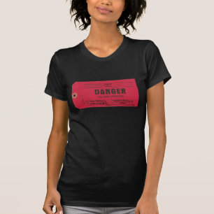 Camisa de la etiqueta del peligro