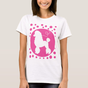 Camisa de la falda del caniche con los lunares