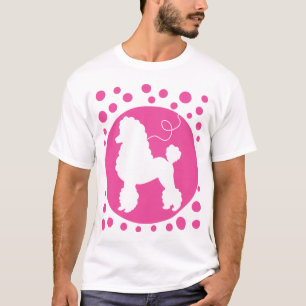 Camisa de la falda del caniche con los lunares