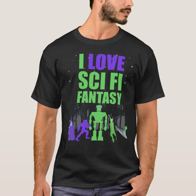 Camisa de la fantasía del fi del sci del amor de (Anverso)
