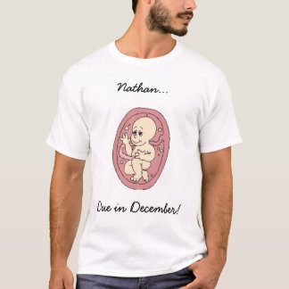 Camisa de la fecha debida del bebé