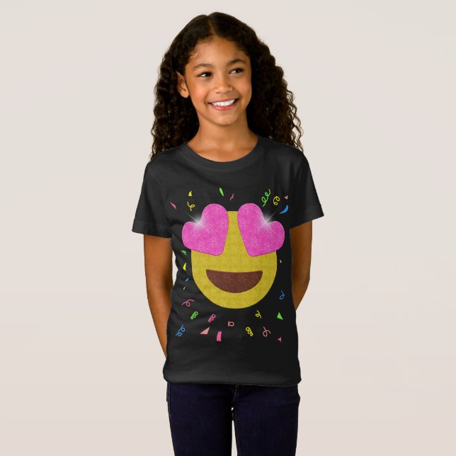 Camisa de la fiesta de cumpleaños de la emoji - el (Anverso completo)
