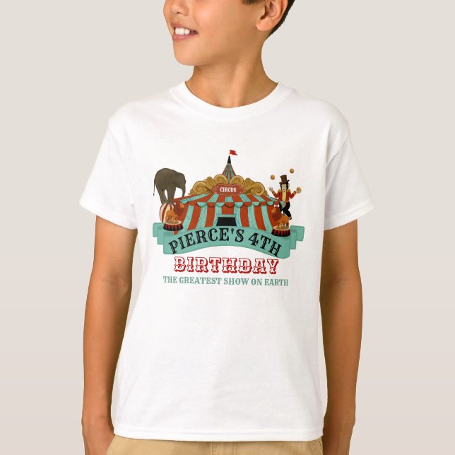 Camisa de la fiesta de cumpleaños del circo (Anverso)