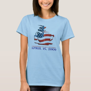 Camisa de la fiesta del té - taza de la bandera -