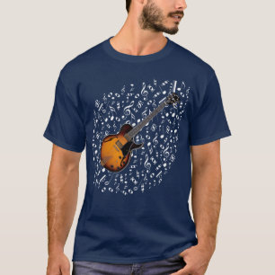 Camisa de la guitarra eléctrica del resplandor