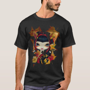 Camisa de la hada de las hojas de otoño de Litlte
