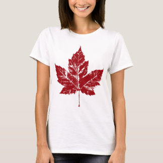 Camisa de la hoja de arce de Canadá de la camiseta