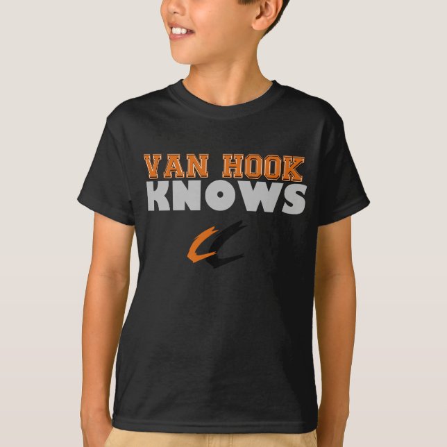 Camisa de la juventud del fútbol de Van Hook KNOWS (Anverso)