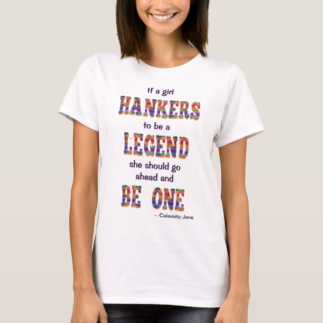 Camisa de la leyenda de Calamity Jane (Anverso)