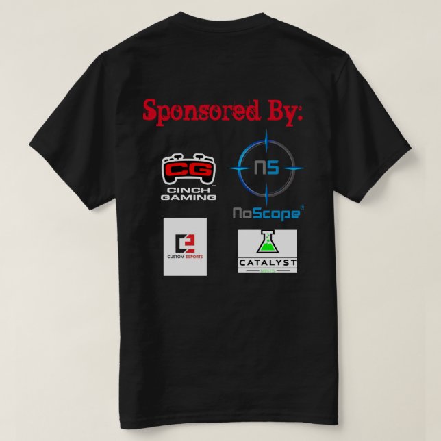Camisa de la liga de los eSports del juego del (Reverso del diseño)