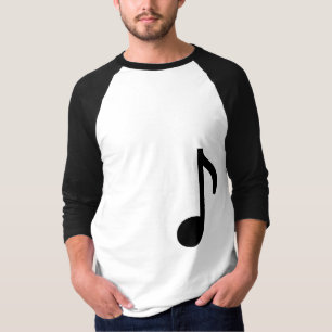 Camisa de la longitud de la nota 3/4 de la música