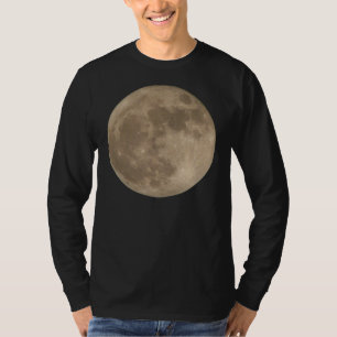 Camisa de la luna de los hombres de la camiseta de