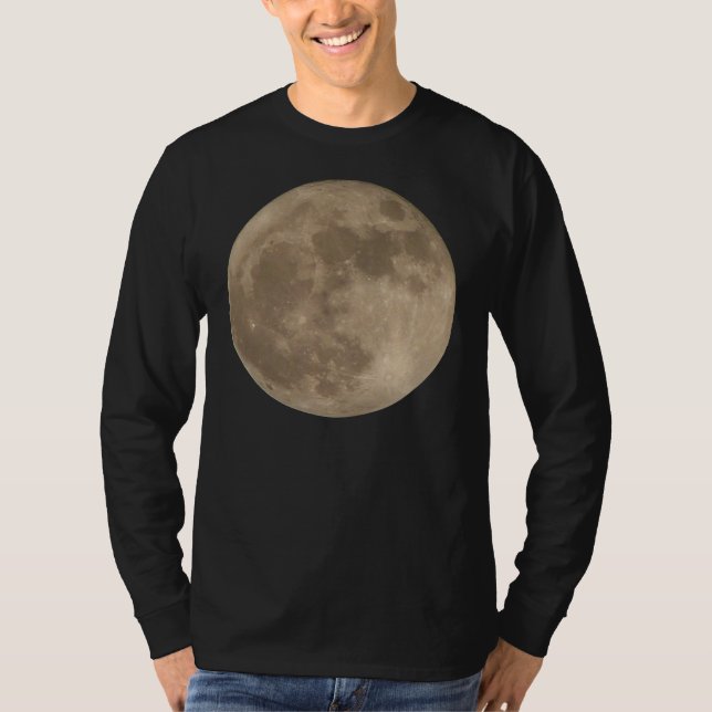 Camisa de la luna de los hombres de la camiseta de (Anverso)