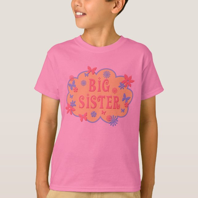 Camisa de la mariposa de la flor de la hermana (Anverso)