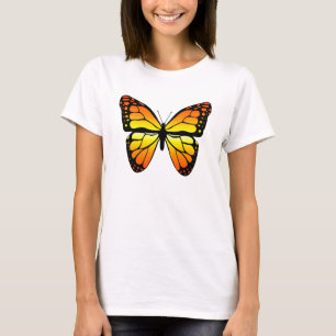 Camisa de la mariposa de monarca