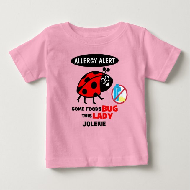 Camisa de la mariquita de la alarma de la alergia (Anverso)