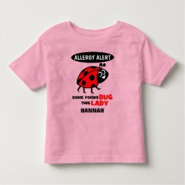 Camisa de la mariquita de la alarma de la alergia