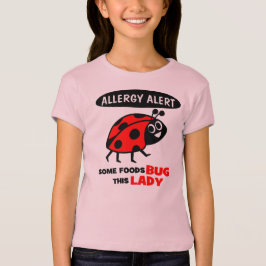 Camisa de la mariquita de la alarma de la alergia