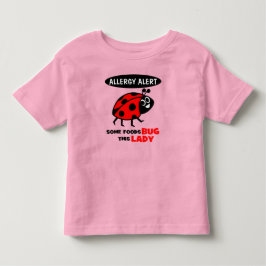 Camisa de la mariquita de la alarma de la alergia