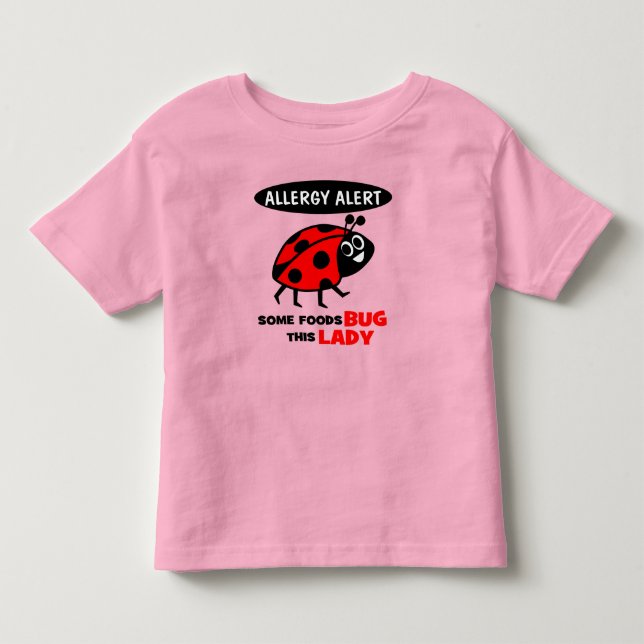 Camisa de la mariquita de la alarma de la alergia (Anverso)