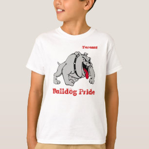Camisa de la mascota del bulldog