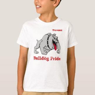 Camisa de la mascota del bulldog