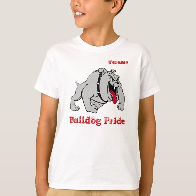 Camisa de la mascota del bulldog (Anverso)
