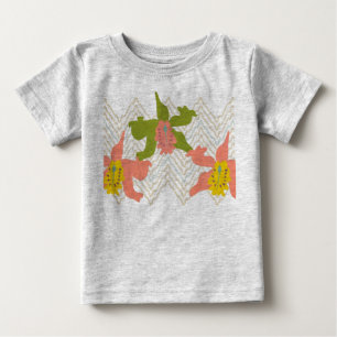 camisa de la materia textil de la orquídea