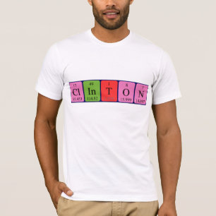 Camisa de la mesa periódica de Clinton