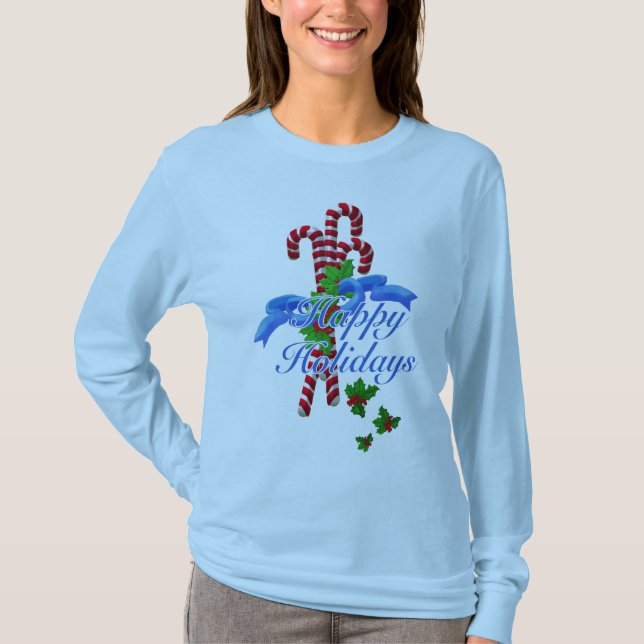 Camisa de la moda de las mujeres del navidad de (Anverso)