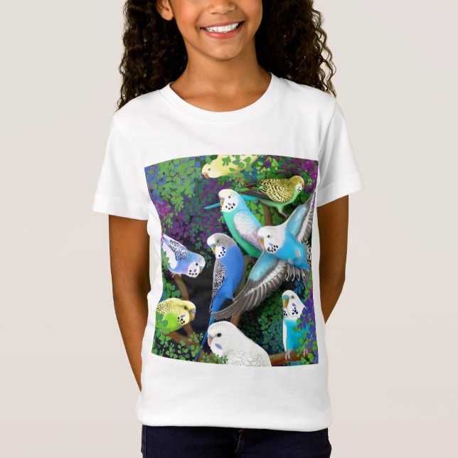 Camisa de la muñeca de los Parakeets de Budgie y (Anverso)