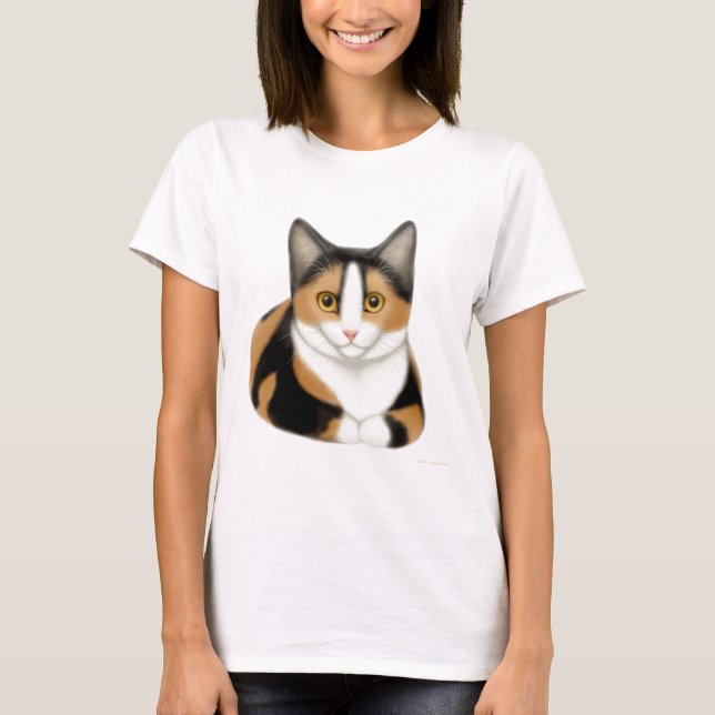 Camisa de la muñeca del gato de calicó (Anverso)