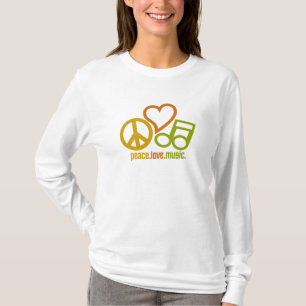 Camisa de la música del amor de la paz - elija el