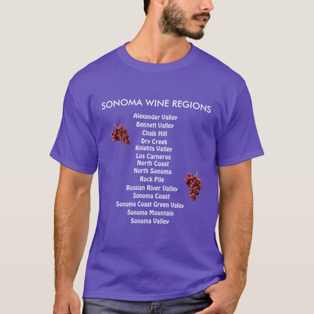 Camisa de la obra clásica de las regiones del vino (Anverso)