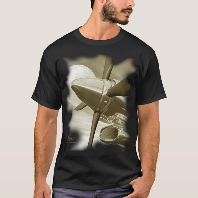 Camisa de la oscuridad de los aviones de la (Anverso)