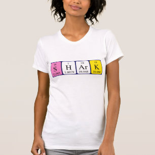 Camisa de la palabra de la tabla periódica del