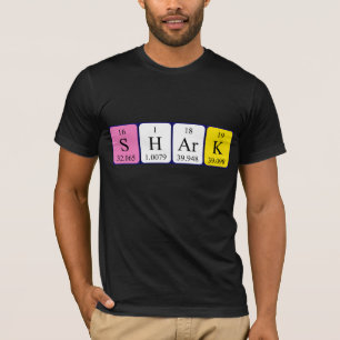 Camisa de la palabra de la tabla periódica del tib