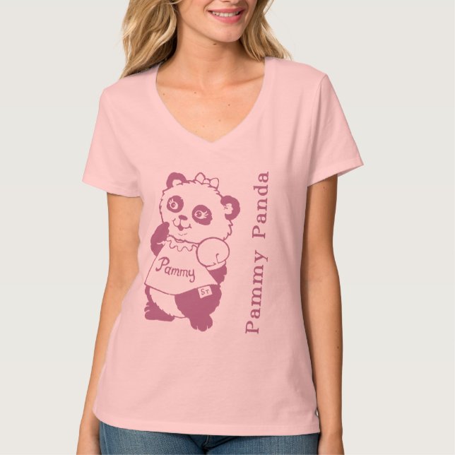 Camisa de la panda de Pammy de los cuentos de la (Anverso)