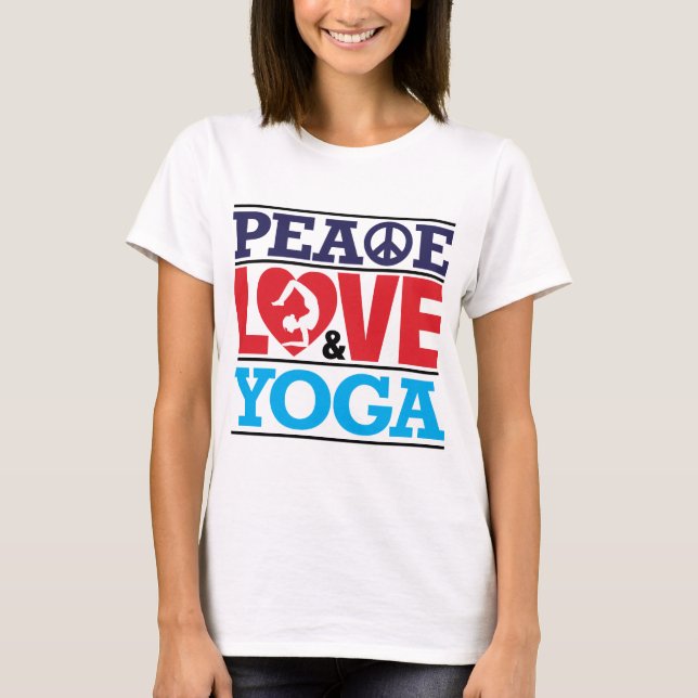 Camisa de la paz, del amor y de la yoga (Anverso)