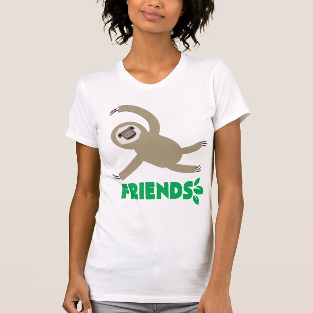 Camisa de la pereza de los mejores amigos - AMIGOS (Anverso)