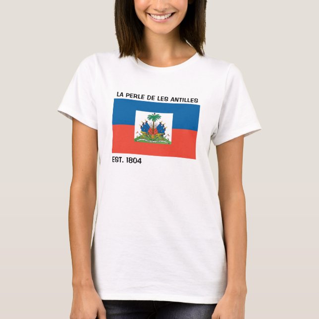CAMISA DE LA PERLE DE LES ANTILLAS HAITÍ (Anverso)