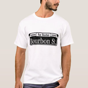 Camisa de la placa de calle de Borbón