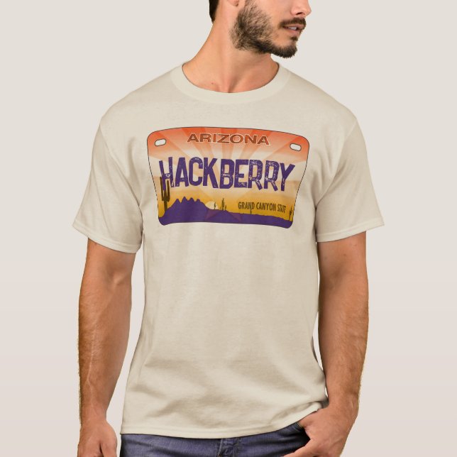 Camisa de la placa de la bandera de Hackberry Ariz (Anverso)