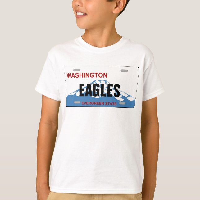 Camisa de la placa del Personalizado de Washington (Anverso)