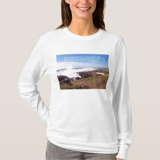 Camisa de la playa del océano del salmo
