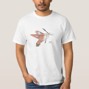 Camisa de la polilla de Clearwing del colibrí